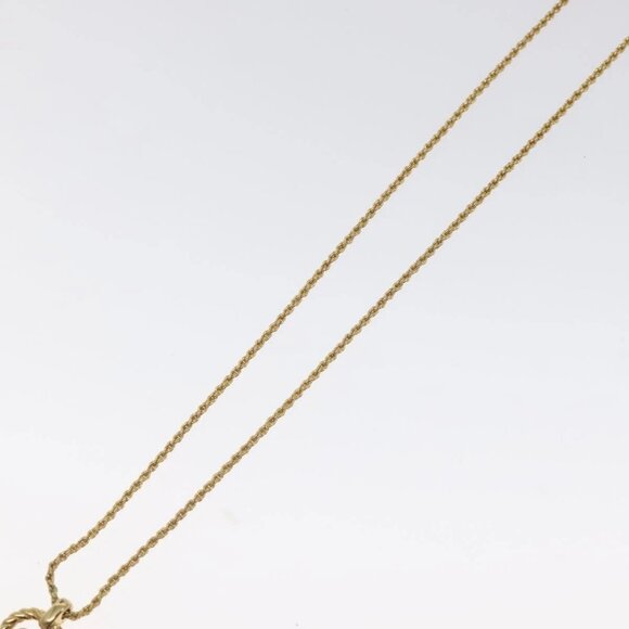 Christian Dior Necklace metal Gold Tone Auth 125895 - Picture 3 of 10